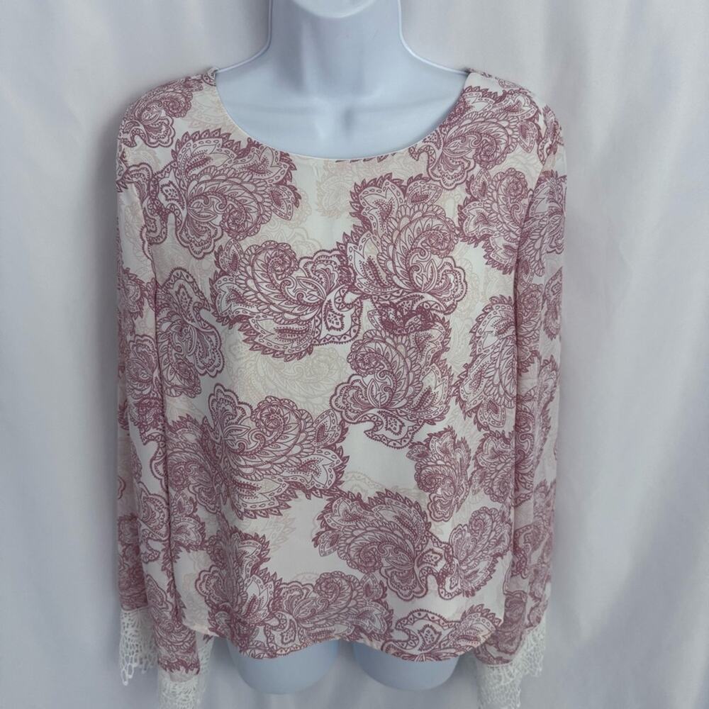 Charlotte Russe Open Back Blouse Size Medium